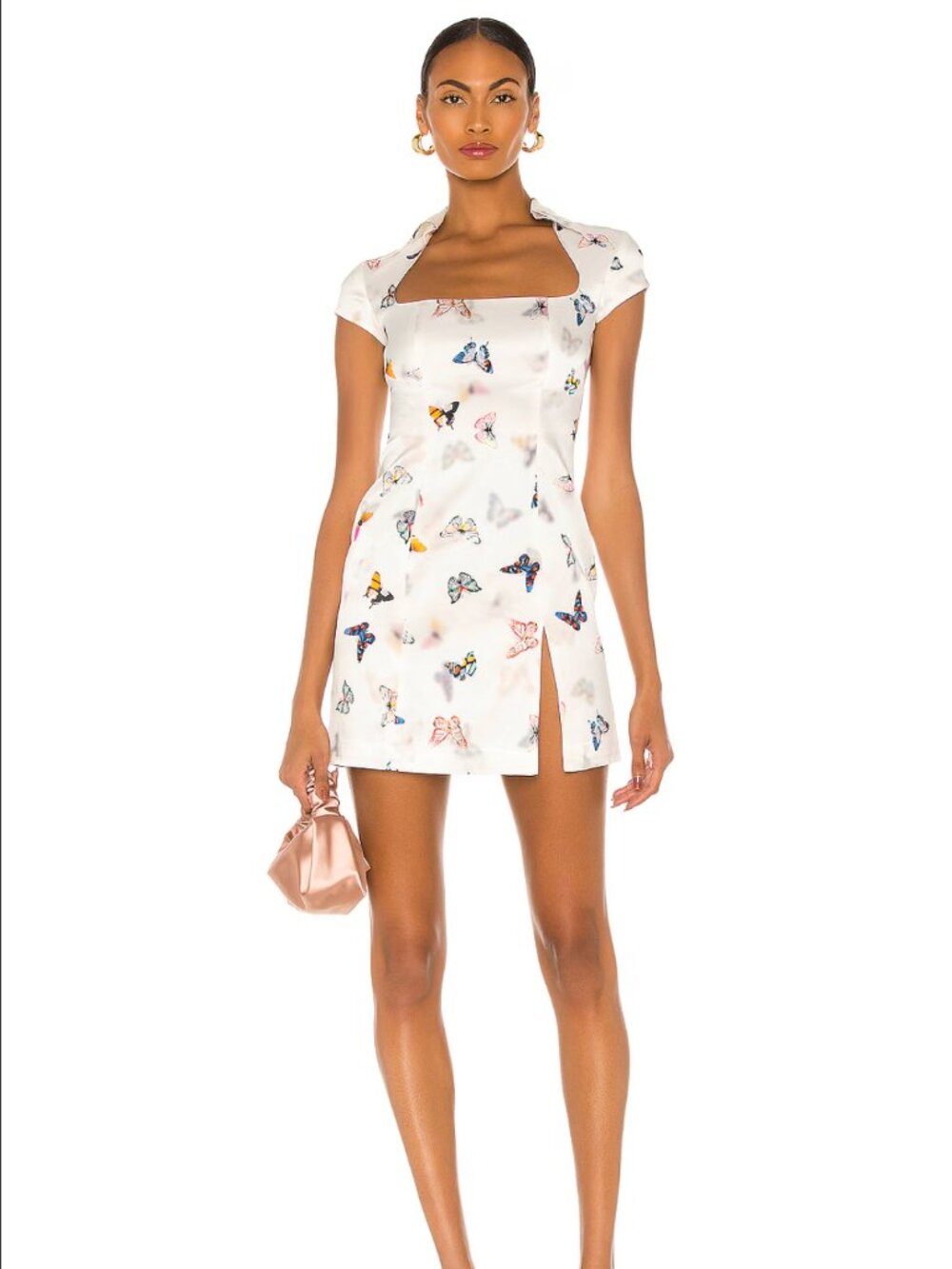 Kim Shui white butterfly mini-dress - size XS.